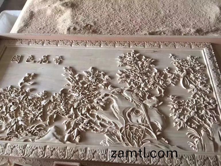 木工鵰刻(ke)機平(ping)鵰樣品展示(shi)(圖3)